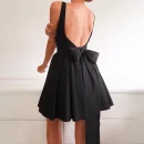 High Quality Y2K popular women's clothing open back Bow Aline lacing women's dress Order Small MOQ