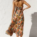 High Quality Holiday dress resort wear Beach dress flounce maxi dress women's dress Order Small MOQ