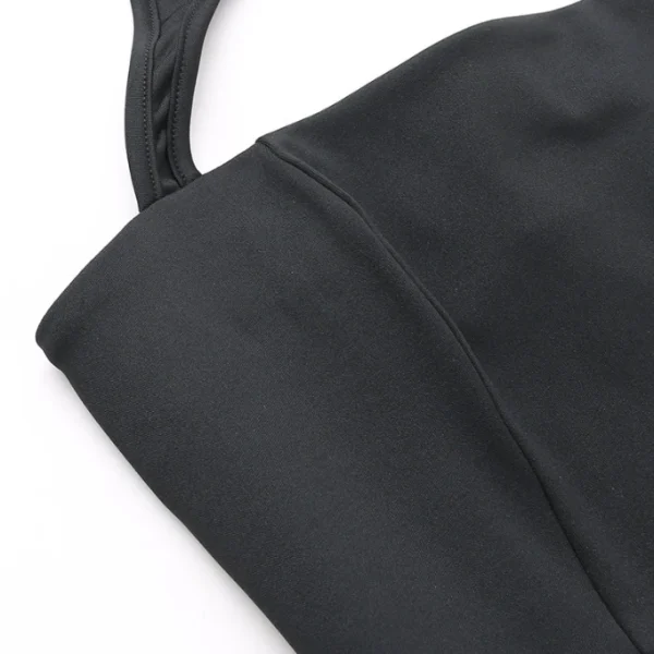High Quality Women's holiday party dress Square collar strap splicing women's dress Order Small MOQ - Image 5