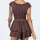 High Quality Women Clothing organic cotton off shoulder multi color mini women's dress Order Small MOQ