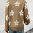 High Quality Casual Women's Sweaters s long sleeve Flower pattern women's top Order Small MOQ