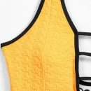 High Quality PatternBathing suit One Piece Swimwear Flower accessories backless Swimwear Order Small MOQ