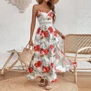High Quality Holiday dress resort wear Subtropical print maxi dress women's dress Order Small MOQ
