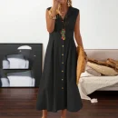 High Quality  Women Clothing organic cotton Casual Dresses-Shirt Dress women's dress Order Small MOQ