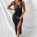 High Quality resort wear Women Clothing organic cotton maxi ruffled dress women's dress Order Small MOQ