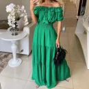 High Quality Y2K popular women's clothing Solid color dress large halter women's dress Order Small MOQ