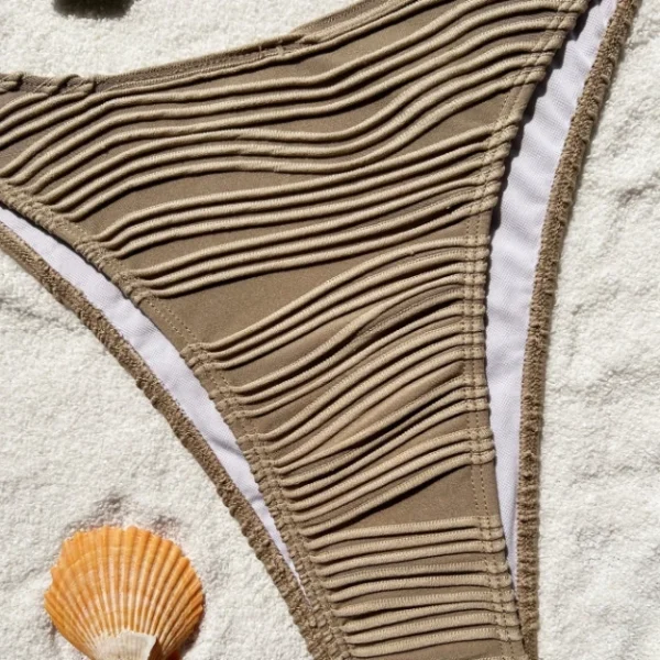 High Quality Bikinis and Beachwear drawstring Bikini Pleats and bows women's Swimwear Order Small MOQ - Image 4