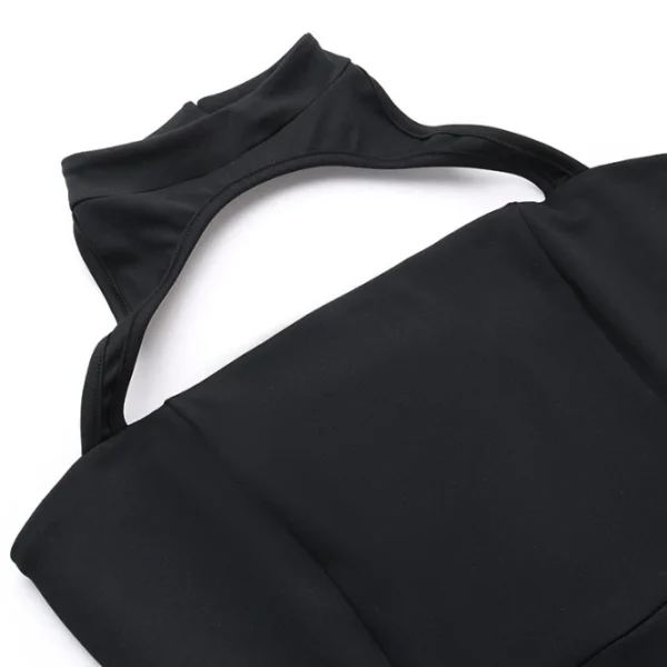 High Quality Women's holiday party dress Square collar strap splicing women's dress Order Small MOQ - Image 4