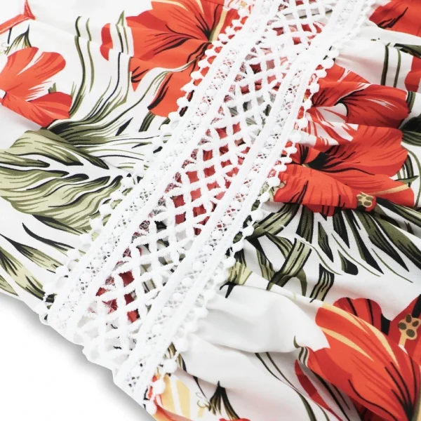High Quality Holiday dress resort wear Subtropical print maxi dress women's dress Order Small MOQ - Image 6