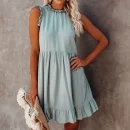 High Quality Women Clothing organic cotton mini dresses Beading Ruched women's dress Order Small MOQ