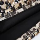 High Quality Women's party dress sequin detail leopard print Spaghetti strapwomen's dress Order Small MOQ