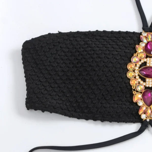 Sparkling Rhinestone Adjustable Bikini – Premium Women’s Swimwear (Wholesale Available) - Image 3