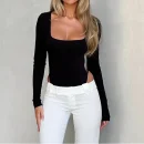 High Quality Y2K popular women's clothing cut out long sleeve body con women's top Order Small MOQ