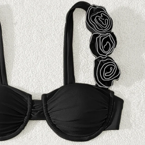 High Quality Bikinis and Beachwear drawstring Bikini 3D flower BeachWearwomen's Swimwear Order Small MOQ - Image 3