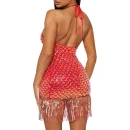 High Quality Women's holiday party dress sequin detail tassel bodyconwomen's dress Order Small MOQ