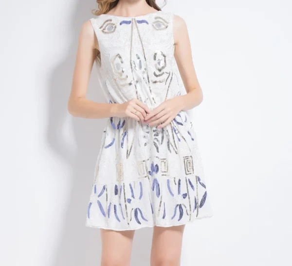 High Quality Women's holiday party dress sequin detail open back Socialite women's dress Order Small MOQ - Image 3