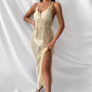 High Quality resort wear Women Clothing organic cotton maxi ruffled dress women's dress Order Small MOQ