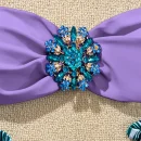 High Quality PatternBathing suit Strapless Bikini Rhinestone Beach Wear women's Swimwear Order Small MOQ
