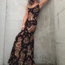 High Quality Digital printing Casual Dresses drawstring cut out sexy women's dress Order Small MOQ