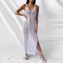 High Quality resort wear Women Clothing organic cotton maxi ruffled dress women's dress Order Small MOQ