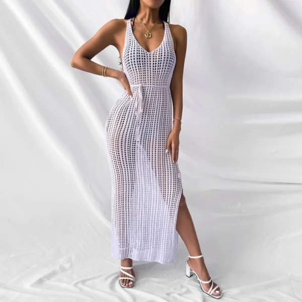 High Quality resort wear Women Clothing organic cotton maxi ruffled dress women's dress Order Small MOQ - Image 4