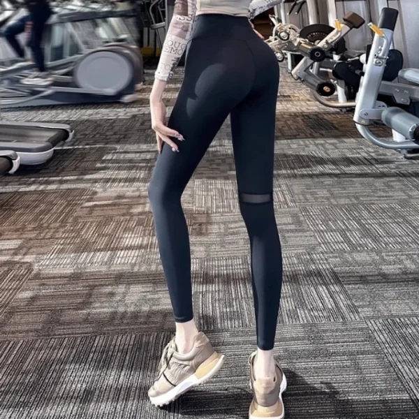 High Quality Yoga pants Mesh splicing high waisted  hip lifting Women's workout vests Order Small MOQ - Image 4