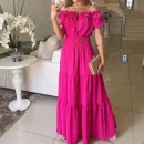 High Quality Y2K popular women's clothing Solid color dress large halter women's dress Order Small MOQ