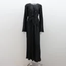 High Quality Casual Dresses-Shirt Dress maxi Round neck flared sleeves women's dress Order Small MOQ
