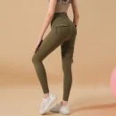 High Quality Yoga pants Pocket mesh high waisted  hip lifting Women's workout vests Order Small MOQ