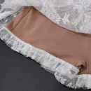 High Quality Y2K popular women's clothing Solid color lace Puff sleeve women's dress Order Small MOQ
