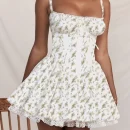 High Quality Y2K popular women's clothing lace drawstring mini dress women's dress Order Small MOQ