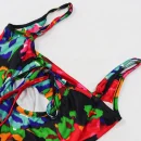 High Quality Digital printing Casual Dresses drawstring cut out sexy women's dress Order Small MOQ