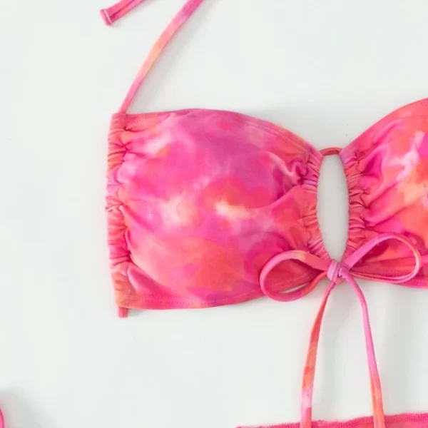 High Quality W - sport suit a bathing suit Strapless Bikini 3 Pcs Swimwear Set Swimwear Order Small MOQ - Image 3
