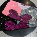 High Quality Women's holiday party sequin detail Cartoon pattern oversize women's shirt Order Small MOQ