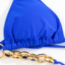High Quality w-shaped swimsuit Metal chain drawstring Beach Wearwomen's BeachWearSwimwear Order Small MOQ