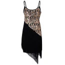 High Quality Women's holiday party dress sequin detail tassel Spaghetti strap dress Order Small MOQ