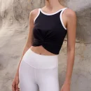 High Quality Yoga top crop top Fold knotting sportswear Sports Bra Women's workout vests Order Small MOQ