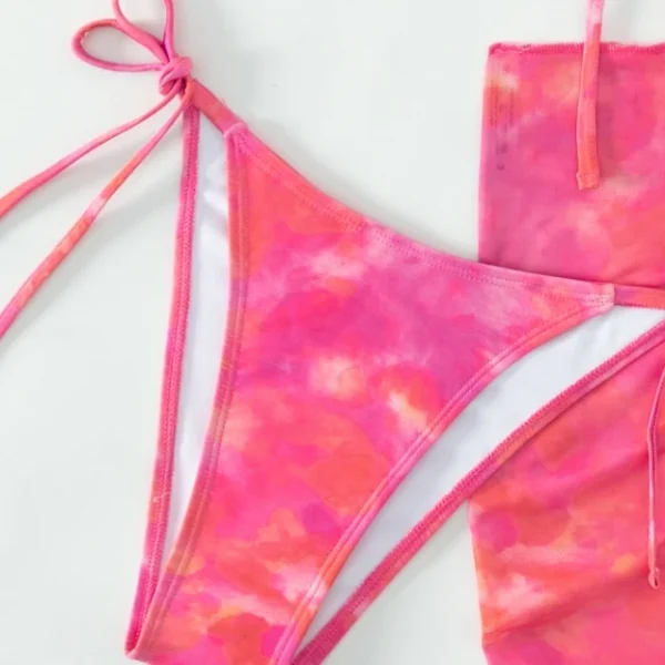 High Quality W - sport suit a bathing suit Strapless Bikini 3 Pcs Swimwear Set Swimwear Order Small MOQ - Image 4