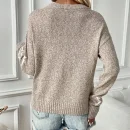 High Quality Turtleneck Women's Sweaters Five pointed star round collar long sleeve Order Small MOQ