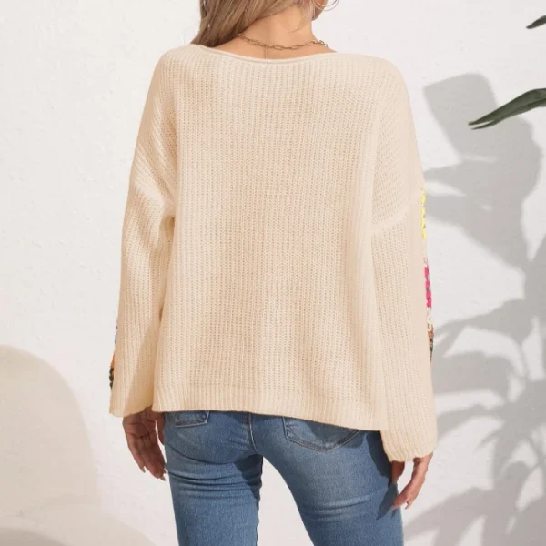 High Quality off shoulder Crocheted sweater Women's Sweaters long  sleeve women's top Order Small MOQ - Image 4