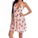 High Quality Women's party dress sequin detail Sweet strawberry pattern women's dress Order Small MOQ