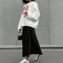 High Quality Turtleneck Women's Sweaters long sleeve Love print women's top Order Small MOQ