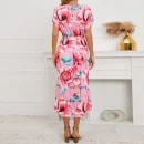 High Quality Women's holiday dress resort wear Subtropical print kneelength women's dress Order Small MOQ