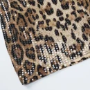 High Quality Women's party dress sequin detail leopard print Spaghetti strapwomen's dress Order Small MOQ
