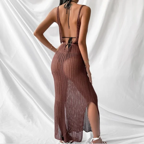 High Quality resort wear Women Clothing organic cotton maxi ruffled dress women's dress Order Small MOQ - Image 2