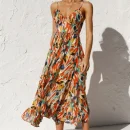 High Quality Holiday dress resort wear Beach dress flounce maxi dress women's dress Order Small MOQ