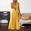 High Quality  Women Clothing organic cotton Casual Dresses-Shirt Dress women's dress Order Small MOQ